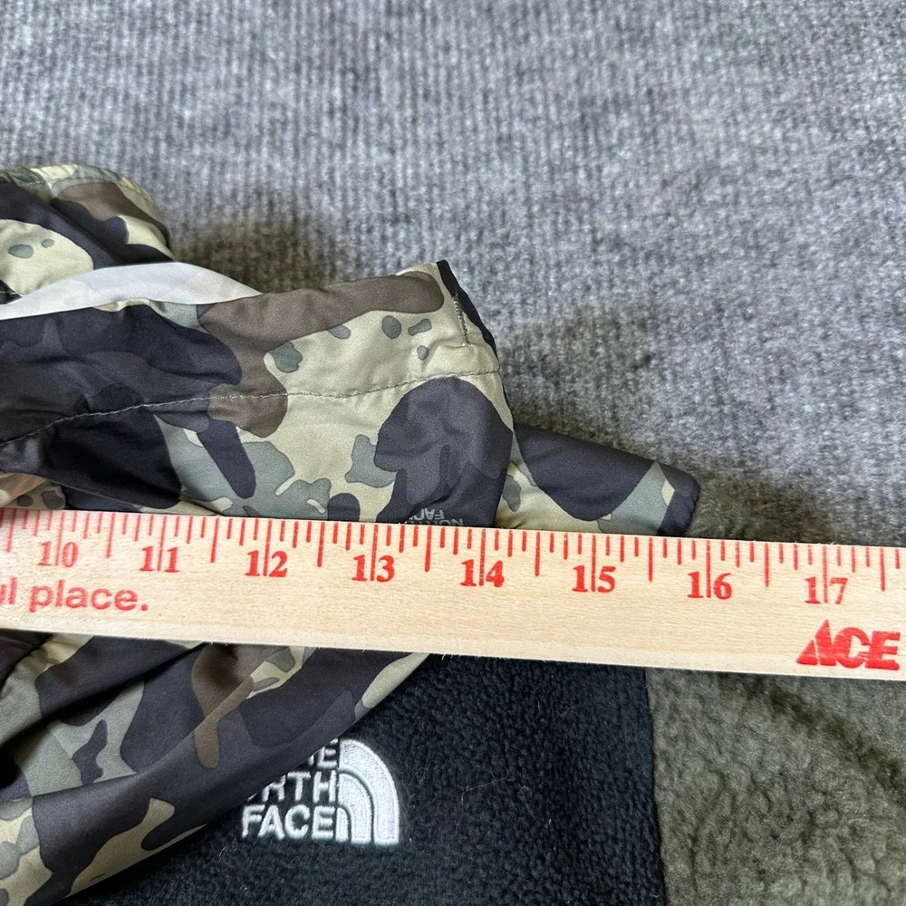 The North Face Teen Boys Denali Hooded Fleece Jacket Camo Green XL 14/16